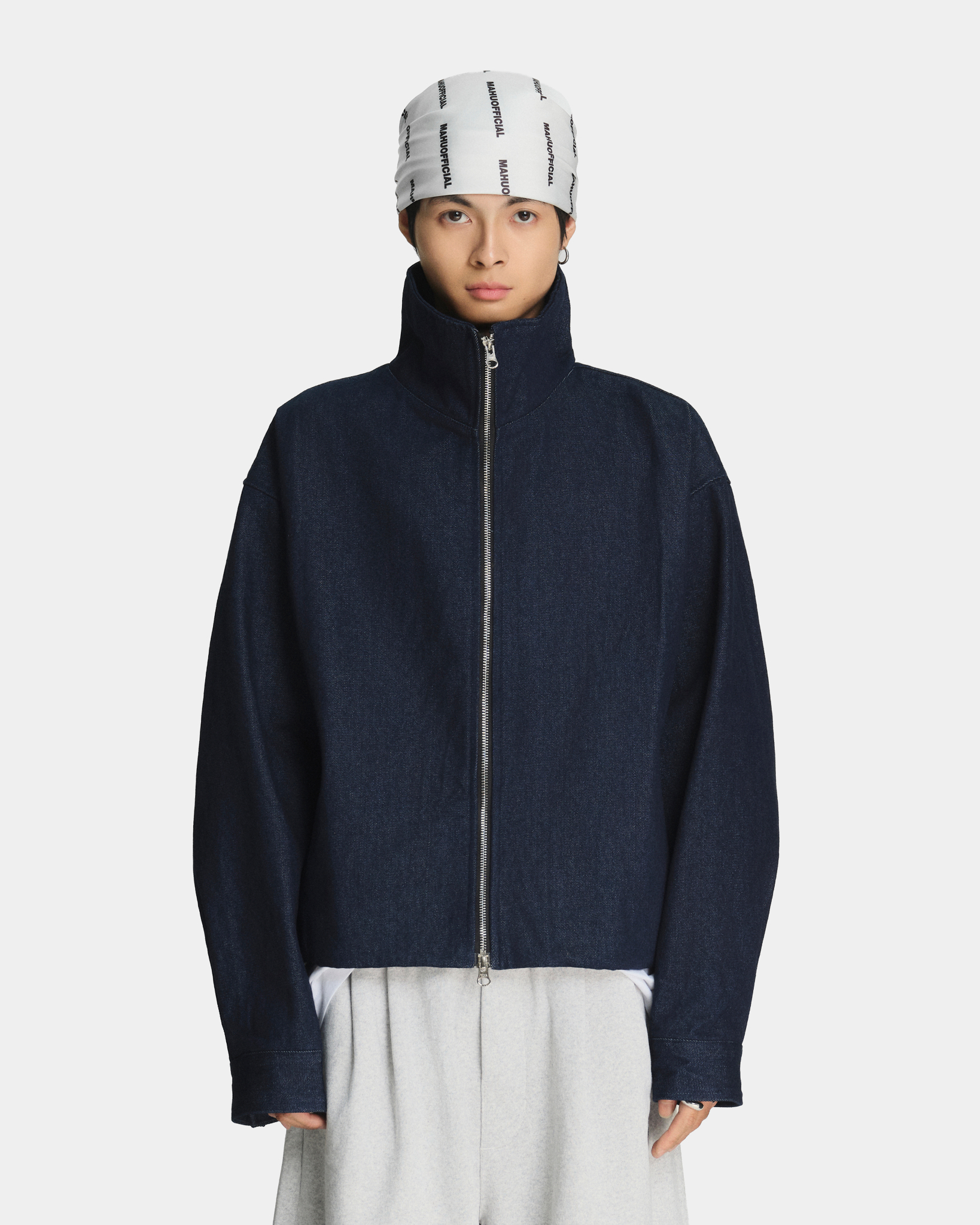 MAHU ZIP-UP DENIM JACKET