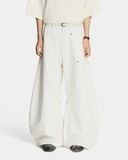  WIDE-LEG PANTS * white 