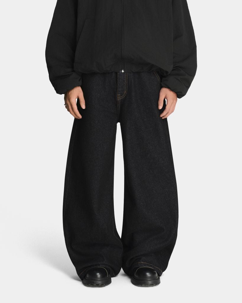  REGULAR DENIM PANTS * black 