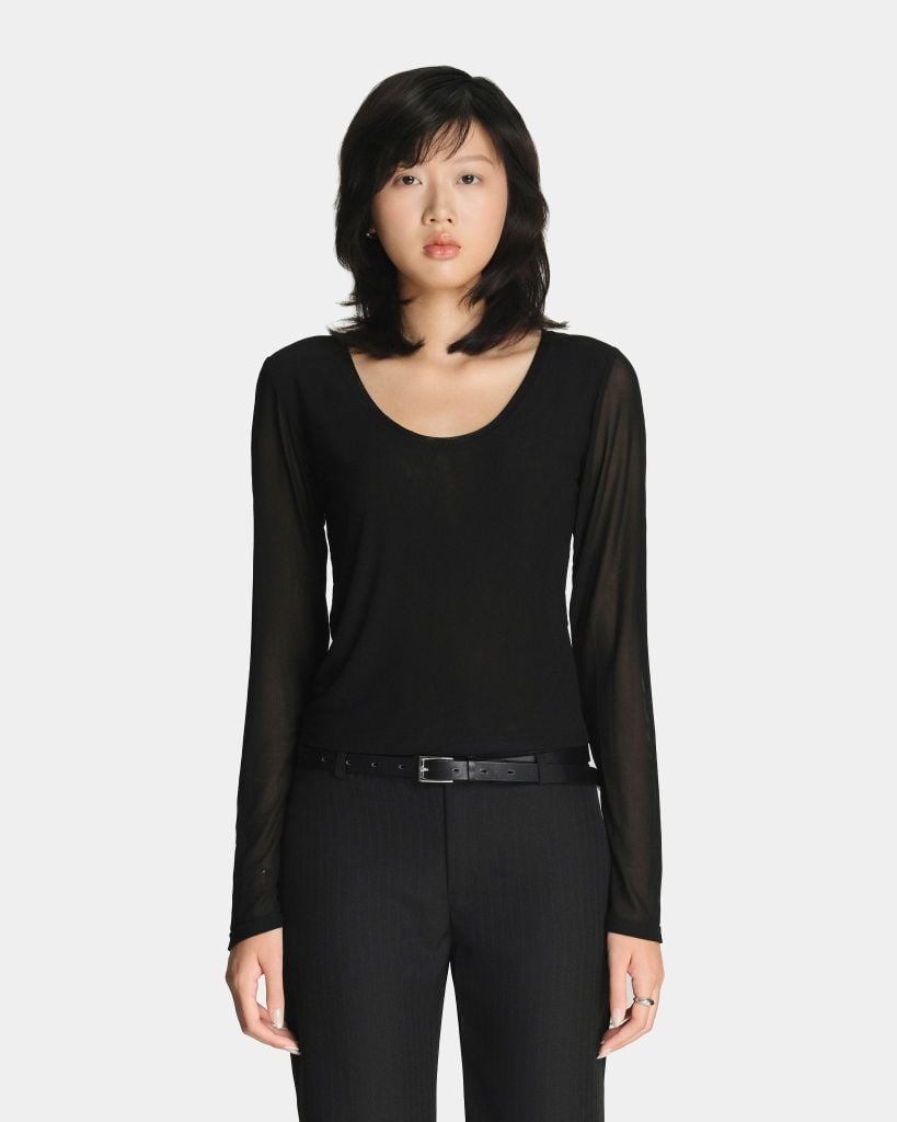  LONGSLEEVES MESH TOP 
