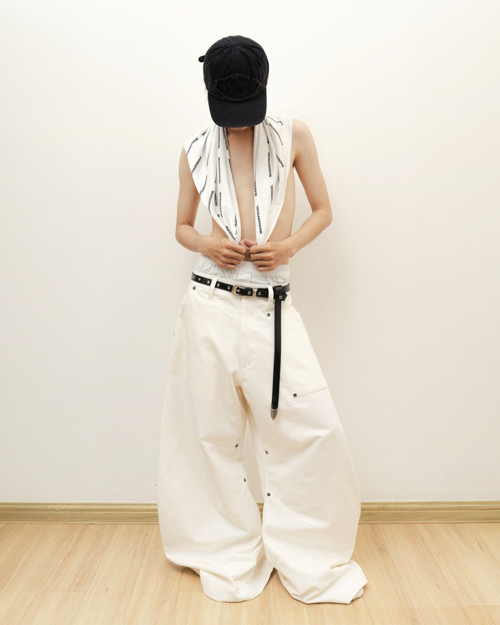  NARROW LEATHER BELT * black 