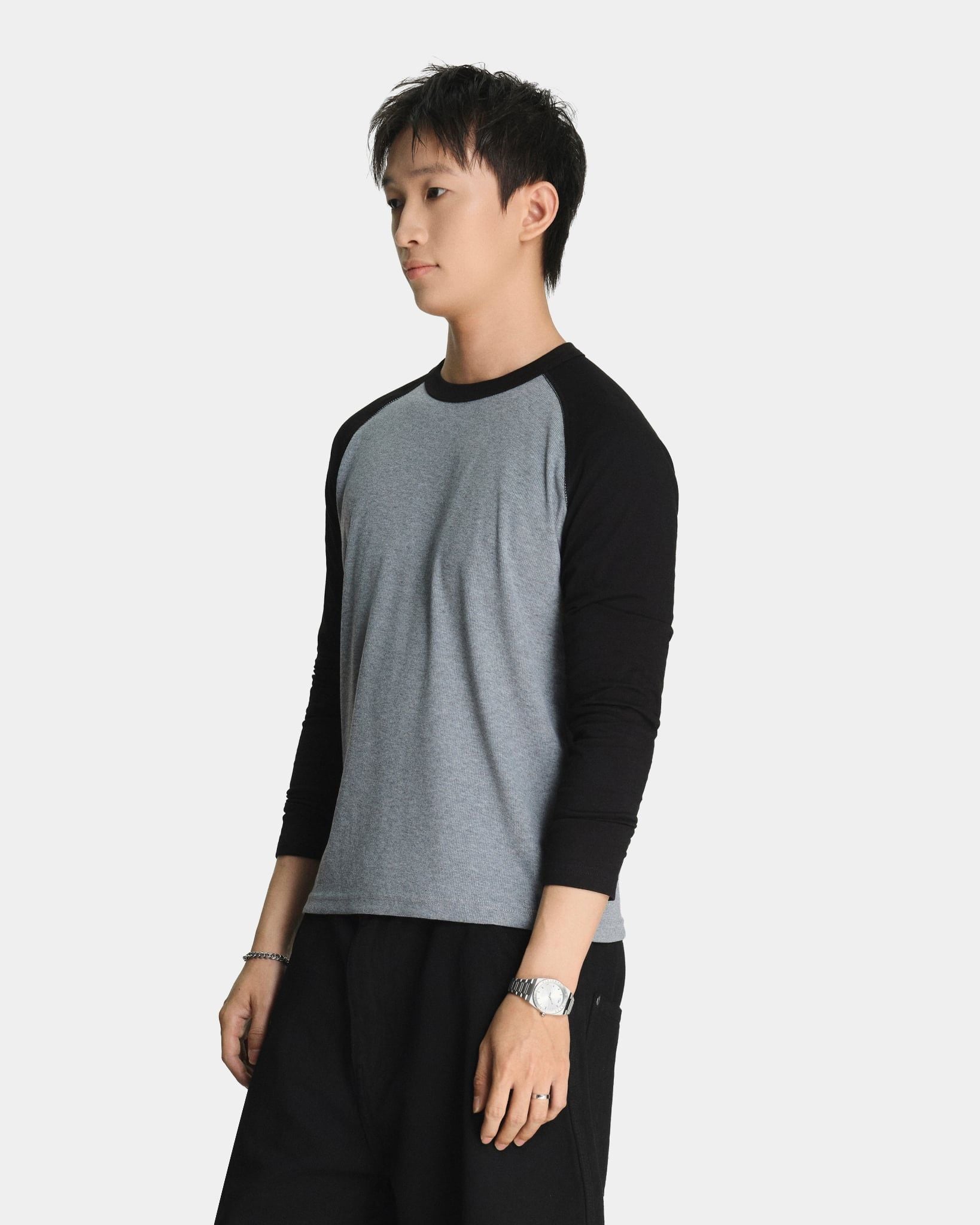  RIB RAGLAN T-SHIRT 