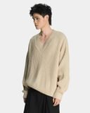  V KNIT SWEATER * cream 