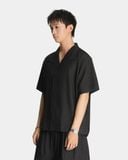  ONE PIECE COLLAR SHIRT * black 