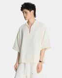  COV VELVET POLO * cream white 
