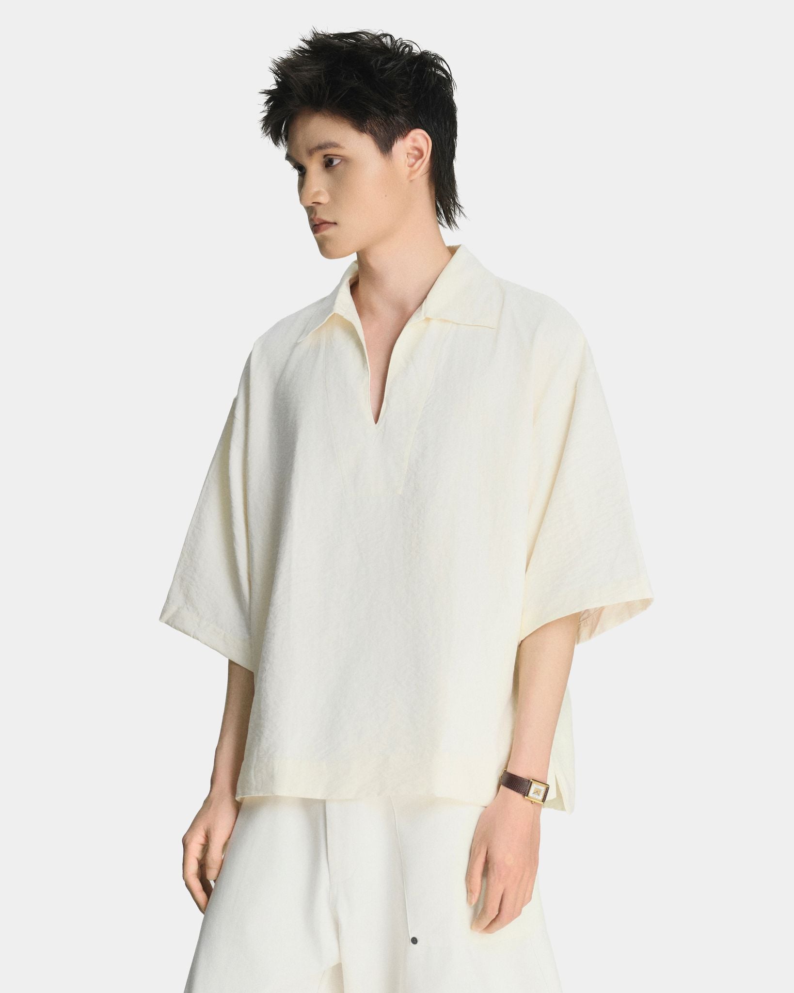  COV VELVET POLO * cream white 