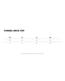  FUNNEL NECK TOP * black 