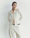  SILK SLIM SHIRT * cream 