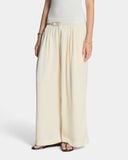  PLEAT SILK PANTS * cream 