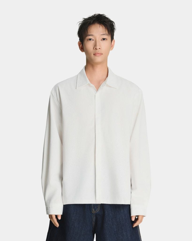  LINEN SHIRT * white 