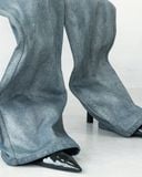  FOIL-COATED DENIM PANTS 