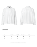  LINEN SHIRT * white 