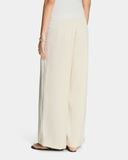  PLEAT SILK PANTS * cream 