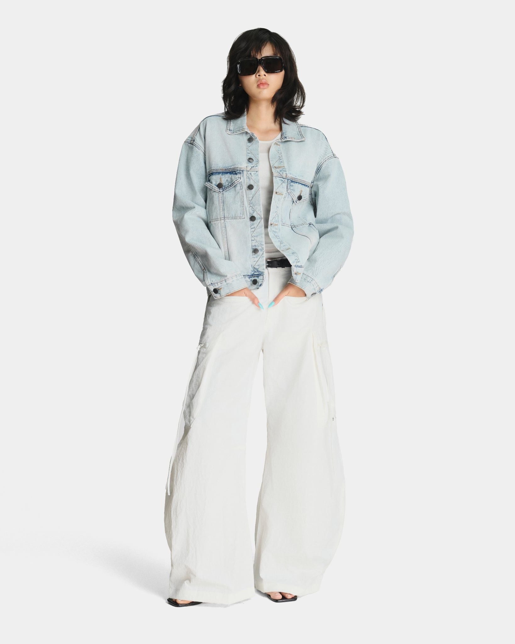  FADED DENIM JACKET * blue 