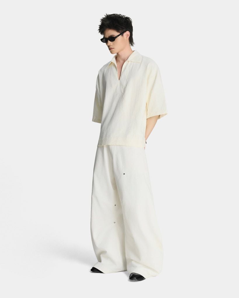  COV VELVET POLO * cream white 