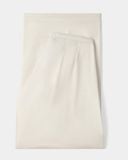  PLEAT SILK PANTS * cream 