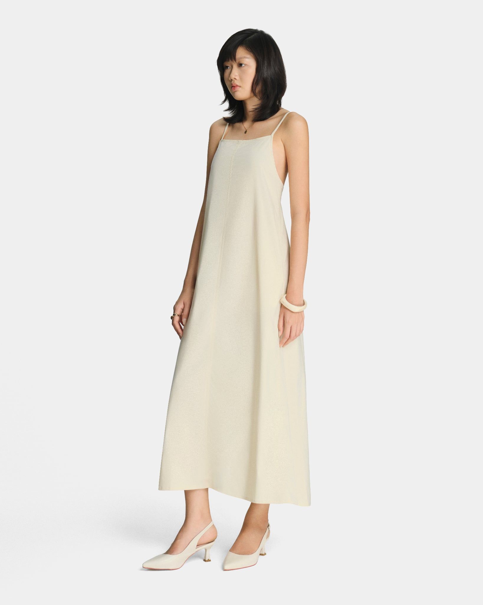  TANK MAXI DRESS * cream 