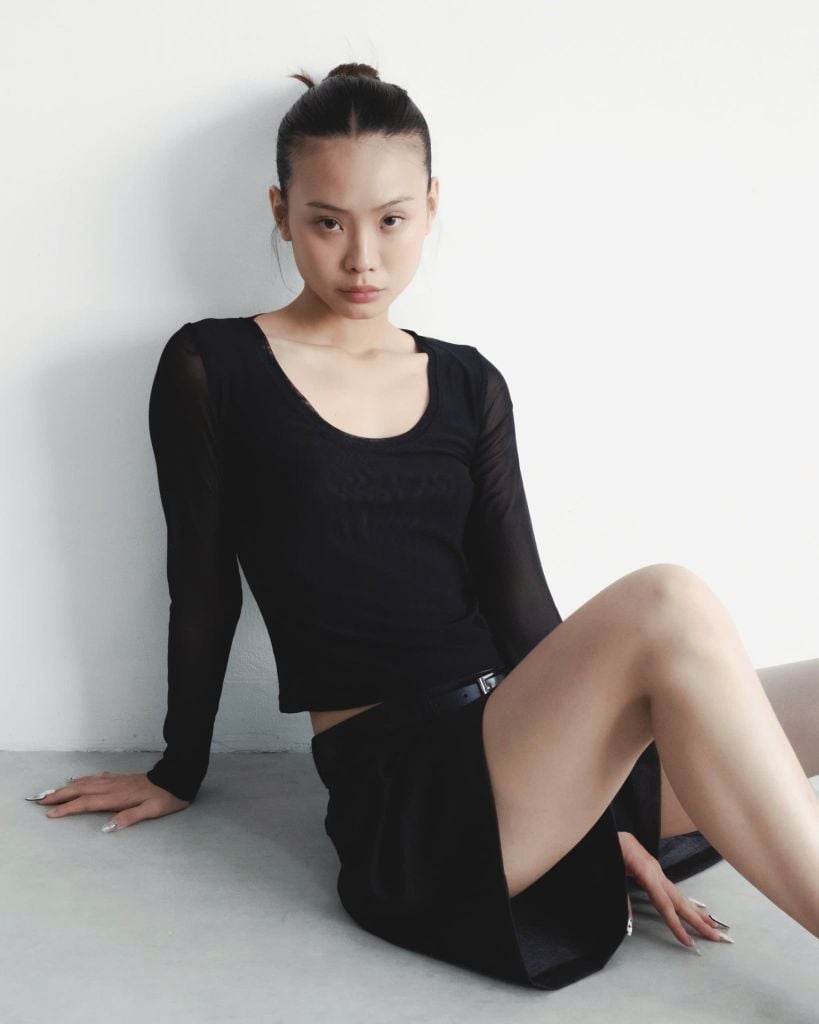  LONGSLEEVES MESH TOP 