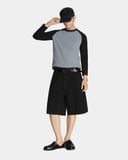  DENIM JORTS * black 
