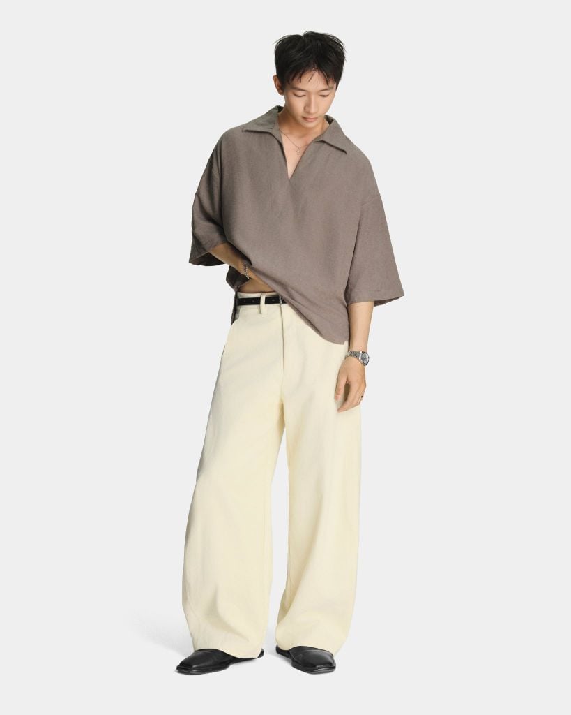  ARCH TROUSERS * cream 