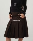  MIDI PLEAT SKIRT * choco 