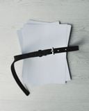  SLIMLINE LEATHER BELT 