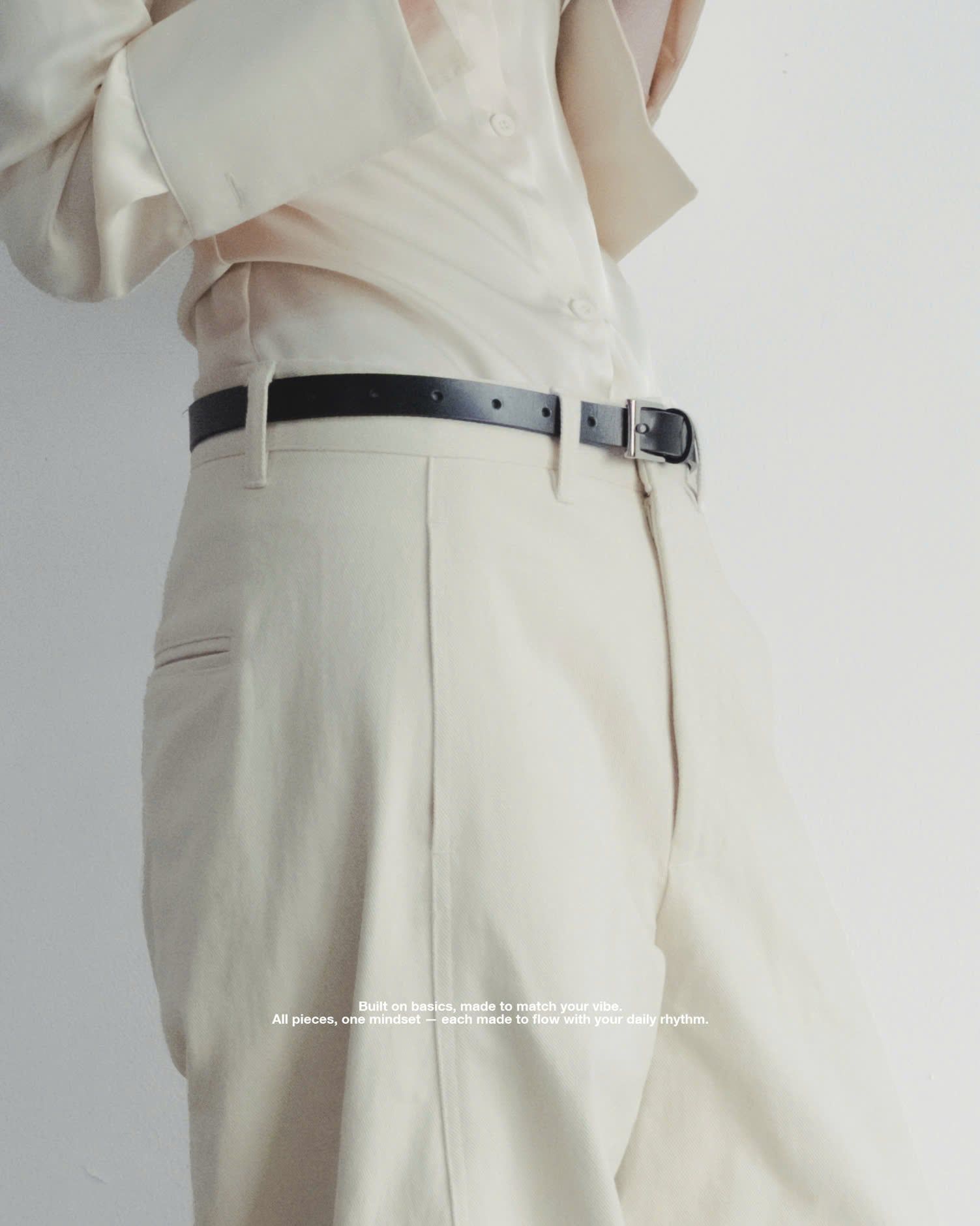  SLIMLINE LEATHER BELT 