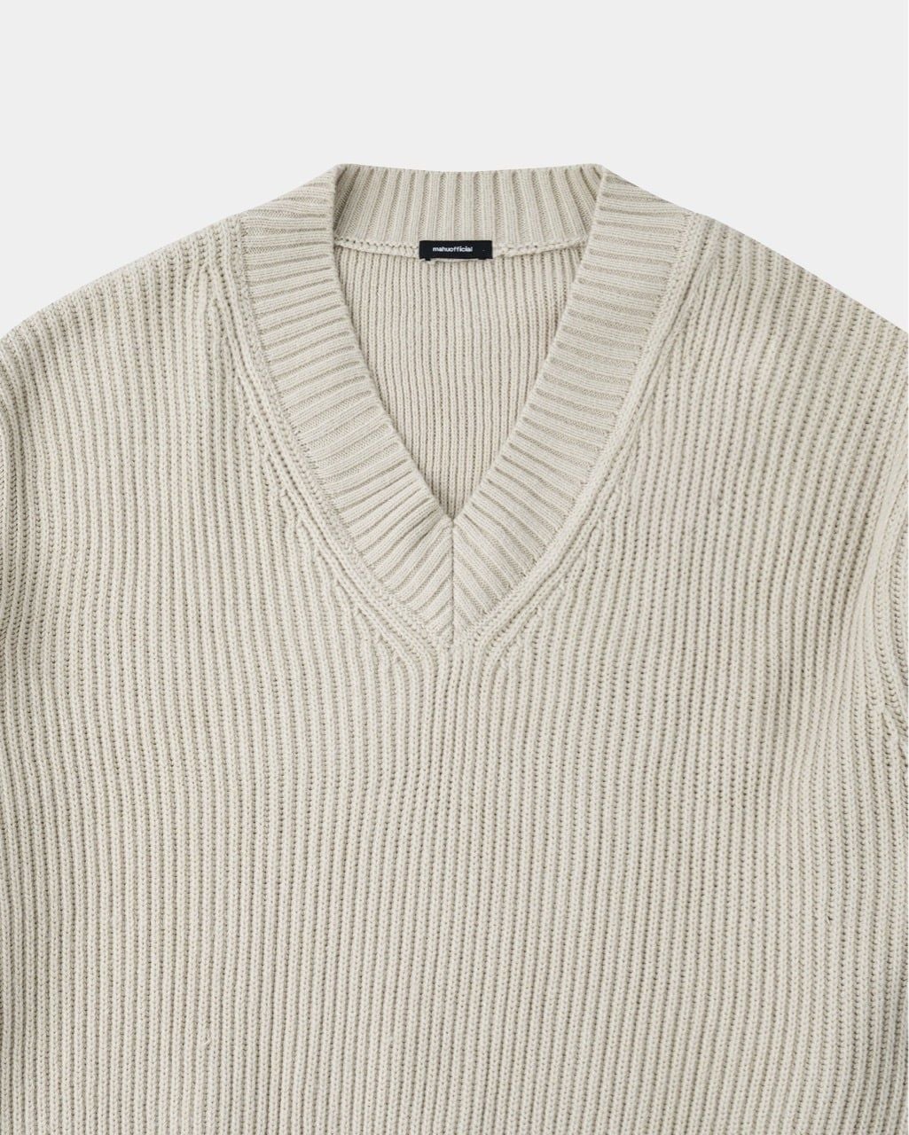  V KNIT SWEATER * cream 