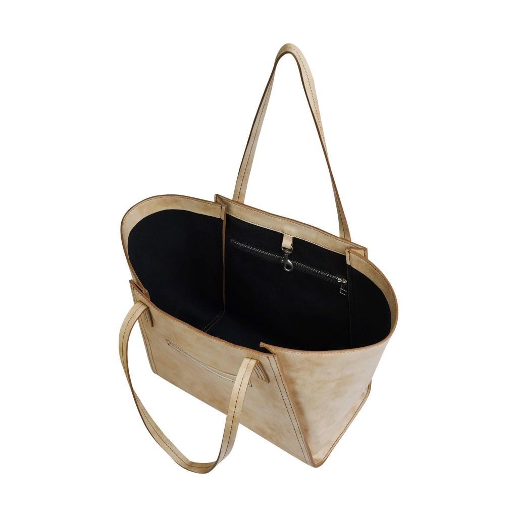  DAILY LEATHER TOTE BAG * taupe 