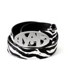  LG LEATHER BELT * zebra 