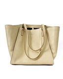  DAILY LEATHER TOTE BAG * beige 