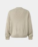  V KNIT SWEATER * cream 