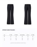  STRIPED FLARED TROUSERS 