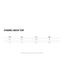  FUNNEL NECK TOP * cream 