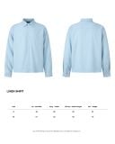  LINEN SHIRT * light blue 