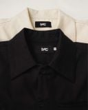  LINEN WELT POCKET SHIRT * black 
