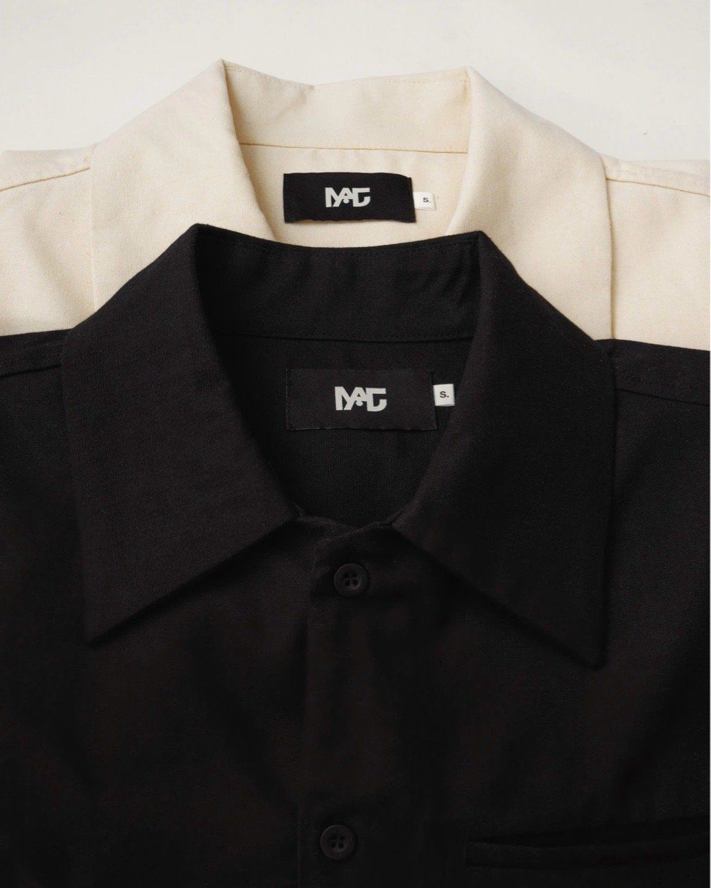  LINEN WELT POCKET SHIRT * black 