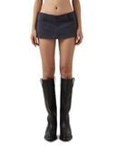  LOW-RISE MINI SKIRT 02 * grey 
