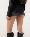  LOW-RISE MINI SKIRT 02 * grey 