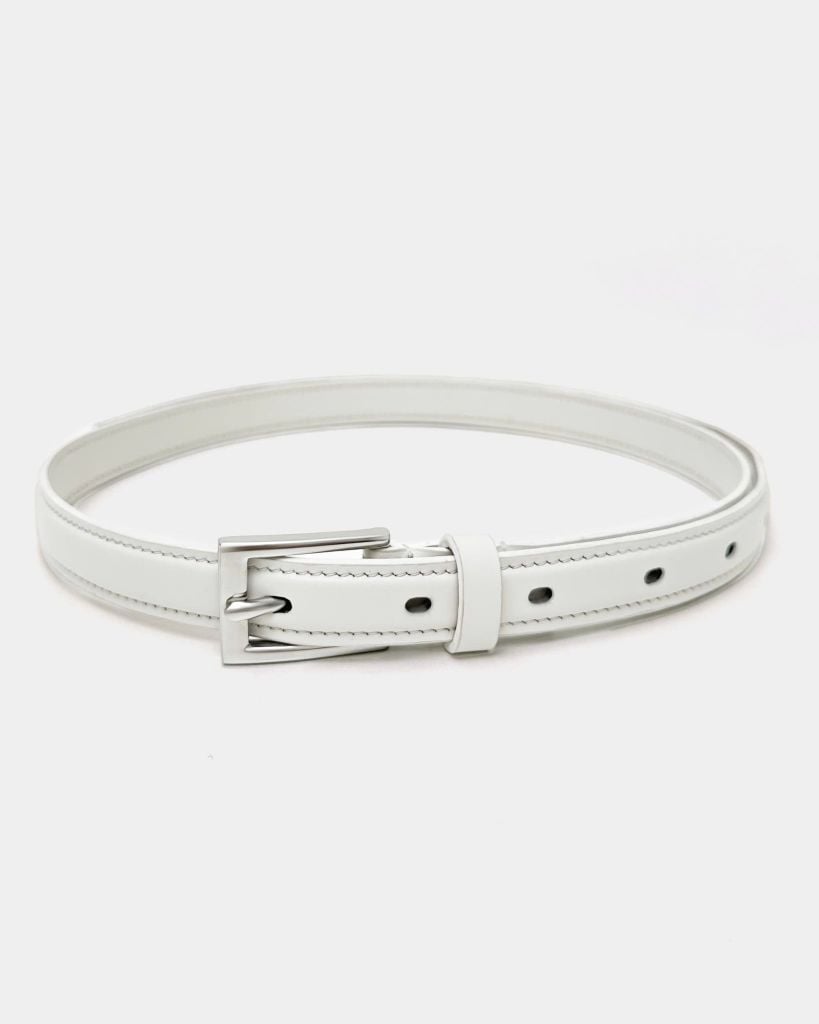  SLIMLINE RAISED LEATHER BELT 