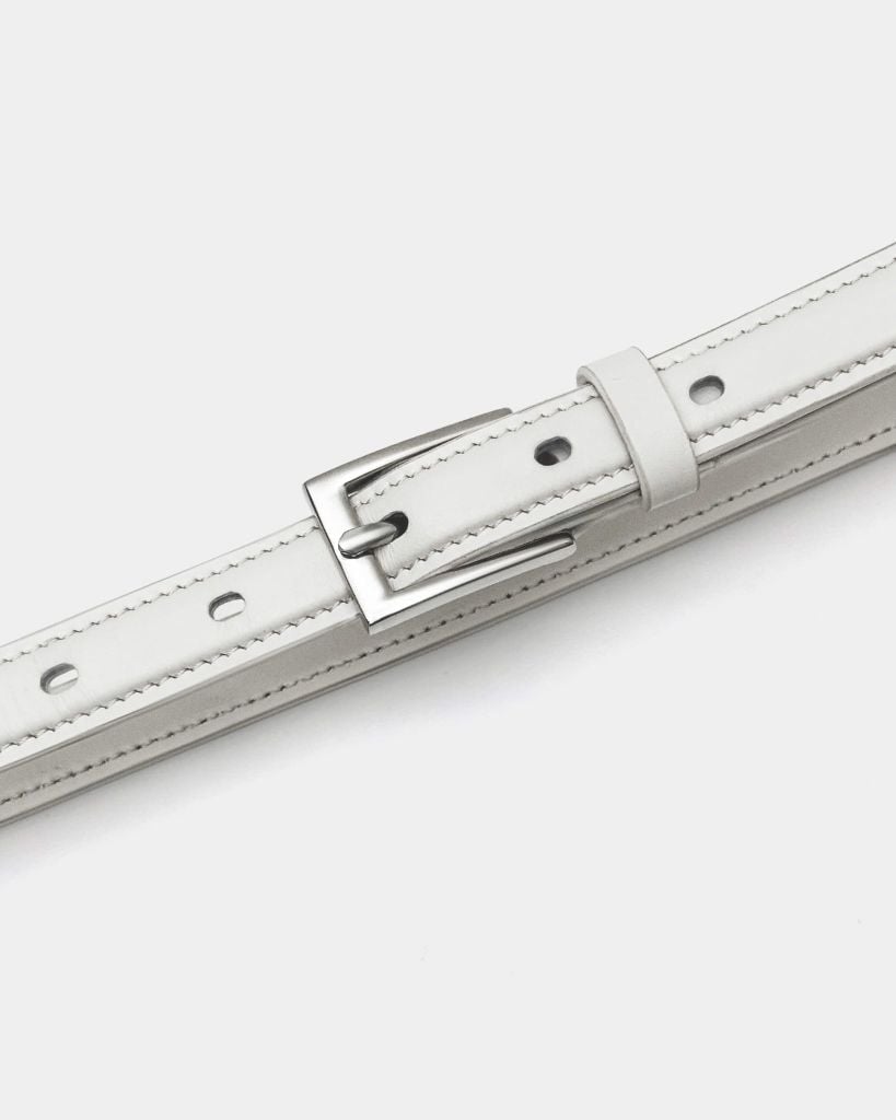  SLIMLINE RAISED LEATHER BELT 