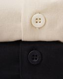  LINEN WELT POCKET SHIRT * cream 