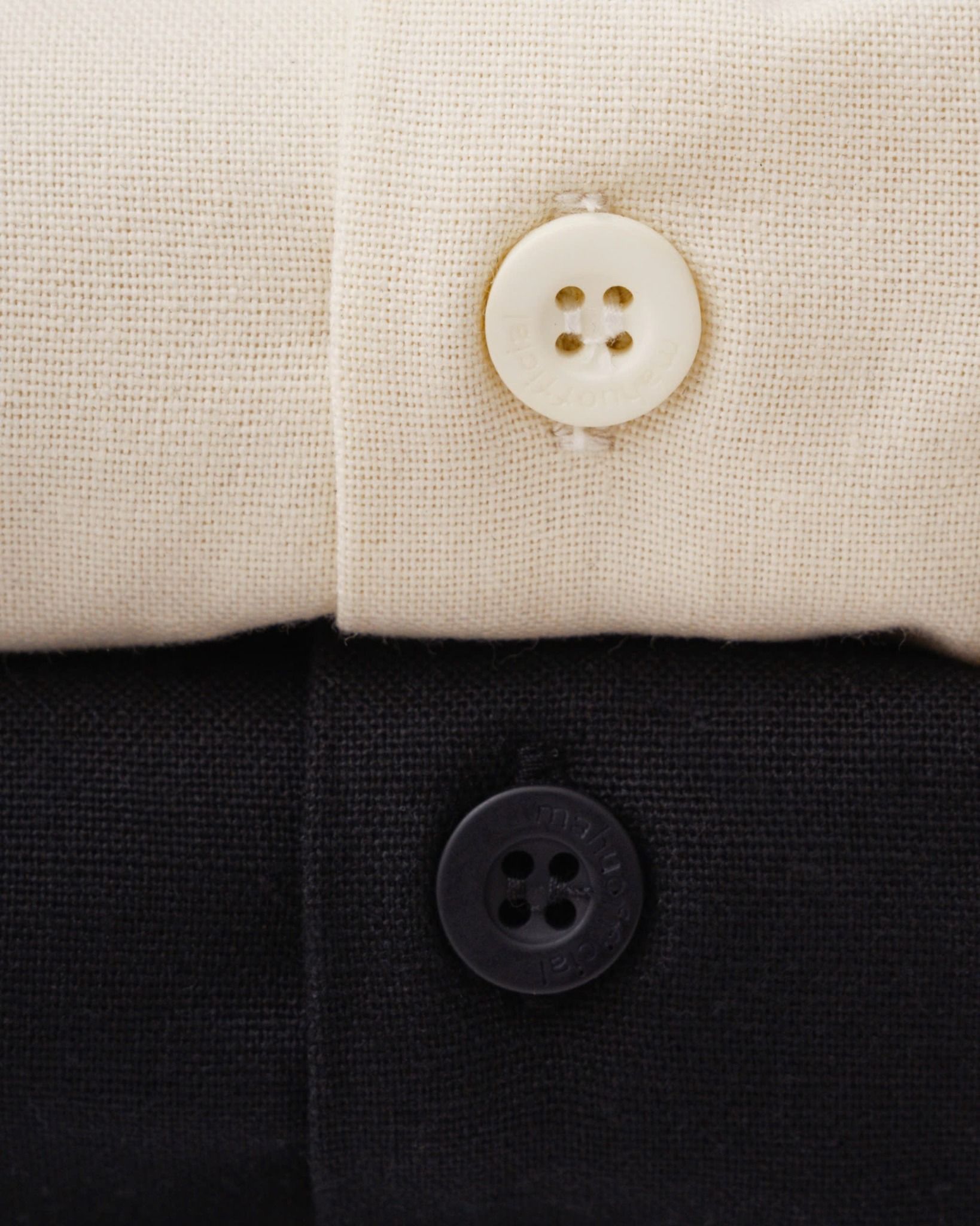  LINEN WELT POCKET SHIRT * cream 