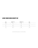  LOW-RISE MINI SKIRT 02 * grey 