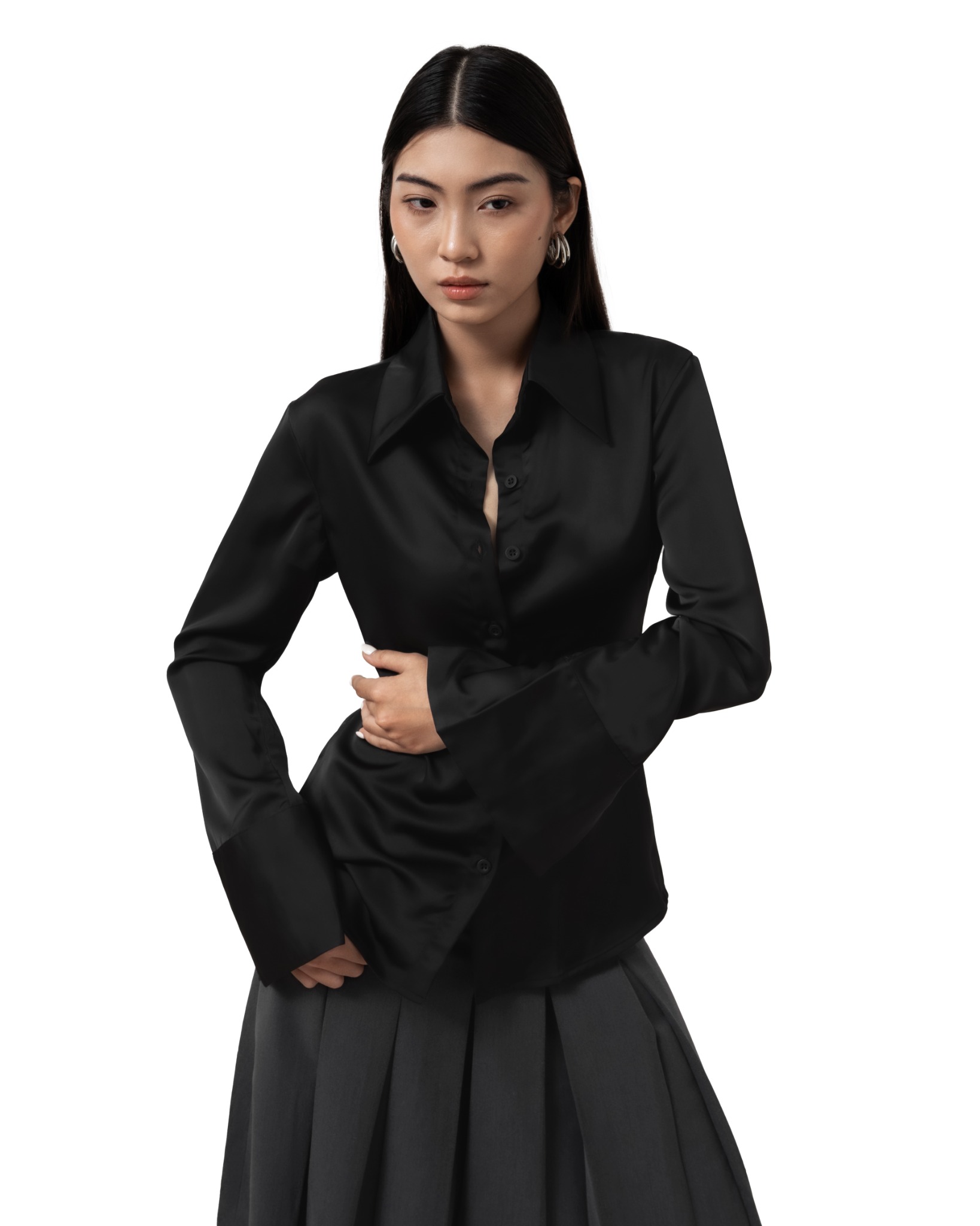 MAHU SILK SLIM SHIRT