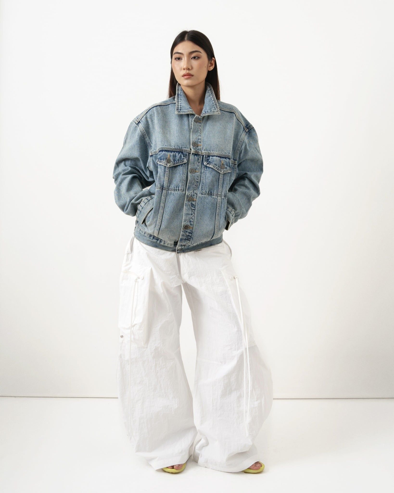  ARCH CARGO PANTS * white 
