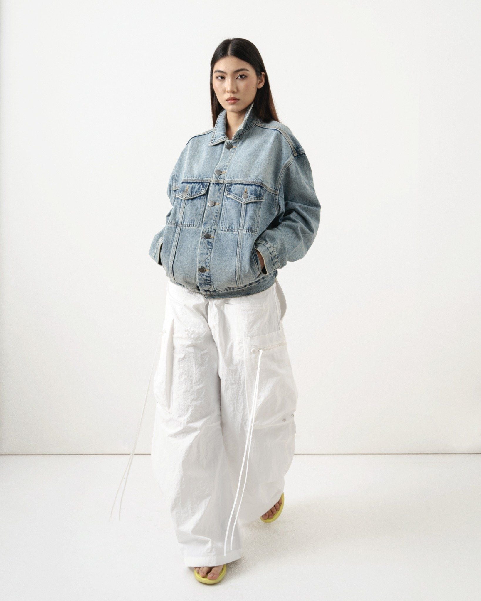 ARCH CARGO PANTS * white 