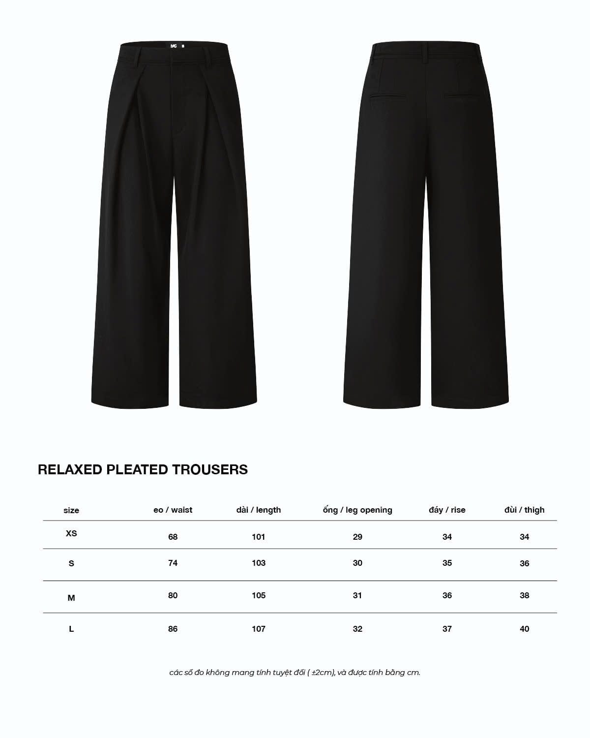  RELAXED PLEATED TROUSERS 