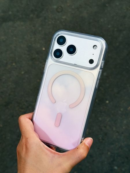  MAGSAFE GRADIENT CASE (Pink/Grey) 