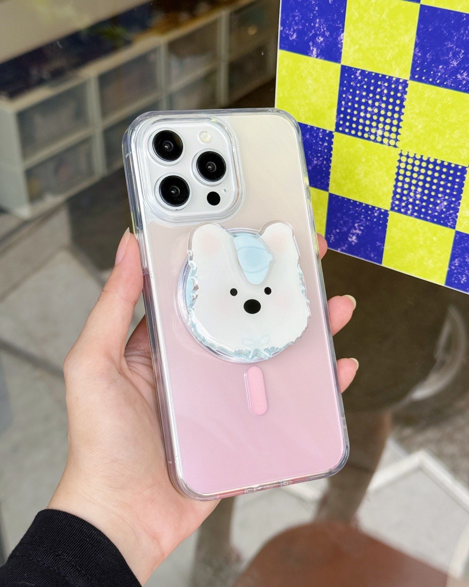  MAGSAFE GRADIENT CASE (Pink/Grey) 